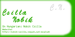 csilla nobik business card